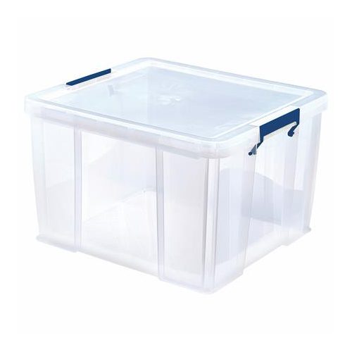 Műanyag tároló doboz, átlátszó, 48 liter, FELLOWES, "ProStore™"