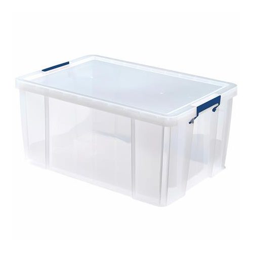 Műanyag tároló doboz, átlátszó, 70 liter, FELLOWES, "ProStore™"