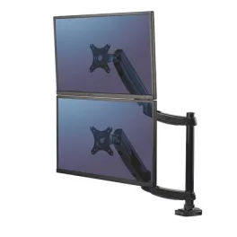   Monitortartó kar, két monitorhoz, FELLOWES, "Platinum Series™ Dual Stacking", fekete