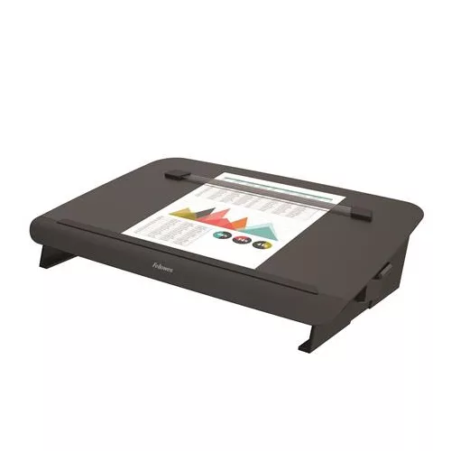 Író pad/dokumentumtartó, FELLOWES "Hana™", fekete