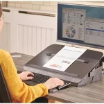 Író pad/dokumentumtartó, FELLOWES "Hana™", fekete