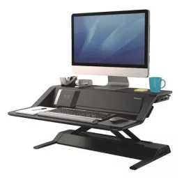   Ülő/álló munkaállomás, FELLOWES, "Lotus™ DX", fekete