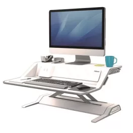   Ülő/álló munkaállomás, FELLOWES, "Lotus™ DX", fehér