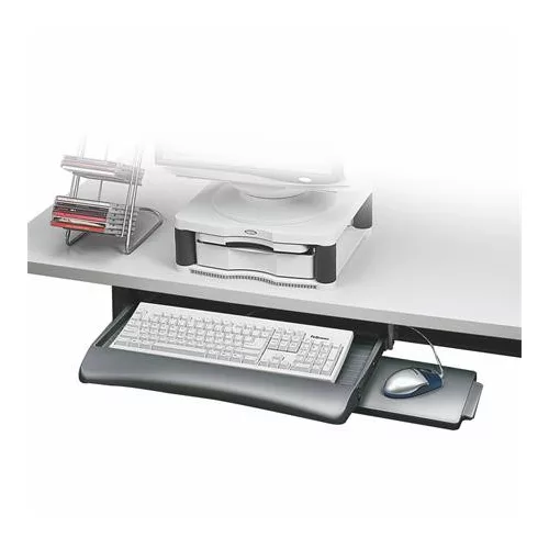 Billentyűzettartó, kihúzható, FELLOWES "Underdesk"