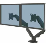 Monitortartó kar két monitorhoz, FELLOWES "Eppa™  "Dual", fekete