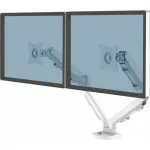 Monitortartó kar két monitorhoz, FELLOWES "Eppa™  "Dual", fehér