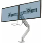 Monitortartó kar, két monitorhoz, FELLOWES "Eppa™ Crossbar", ezüst