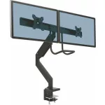 Monitortartó kar, két monitorhoz, FELLOWES "Eppa™ Crossbar", fekete