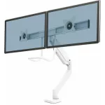 Monitortartó kar, két monitorhoz, FELLOWES "Eppa™ Crossbar", fehér
