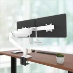 Monitortartó kar, két monitorhoz, FELLOWES "Eppa™ Crossbar", fehér