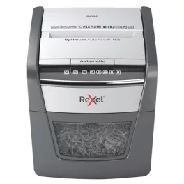   Iratmegsemmisítő, konfetti, 45 lap, REXEL "Optimum AutoFeed 45X"