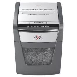   Iratmegsemmisítő, konfetti, 50 lap, REXEL, "Optimum AutoFeed+ 50X"
