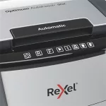 Iratmegsemmisítő, konfetti, 90 lap, REXEL, "Optimum AutoFeed+ 90X"