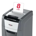 Iratmegsemmisítő, konfetti, 100 lap, REXEL "Optimum AutoFeed+ 100X"