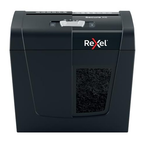 Iratmegsemmisítő, konfetti, 6 lap, REXEL, "Secure X6"