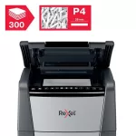 Iratmegsemmisítő, konfetti, 300 lap, REXEL, "Optimum AutoFeed+ 300X"