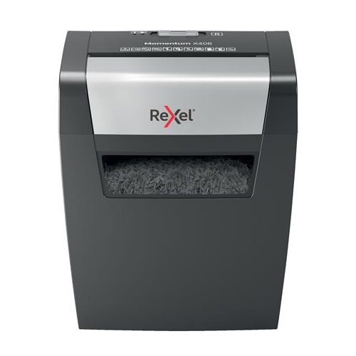 Iratmegsemmisítő, konfetti, 6 lap, REXEL, "Momentum X406"