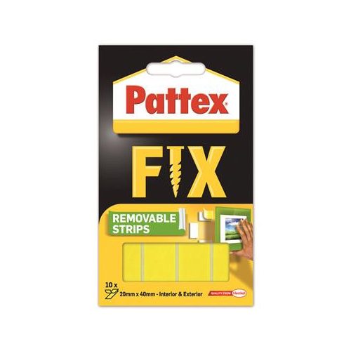 Ragasztócsík, kétoldalas, visszaszedhető, 20 x 40 mm, HENKEL "Pattex Fix"
