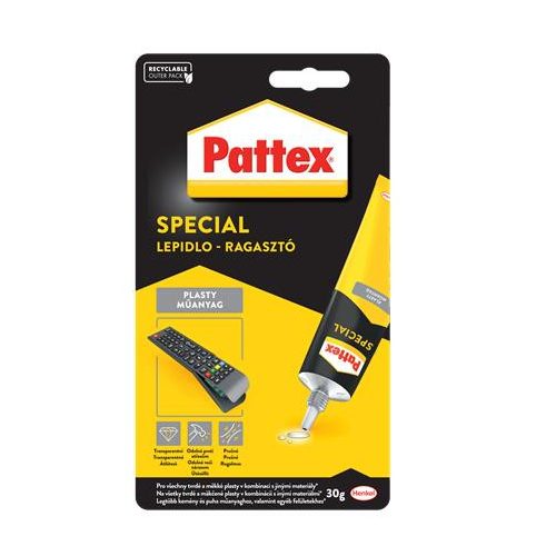 Ragasztó, speciális, 30 g, HENKEL "Pattex Repair Special Műanyag"