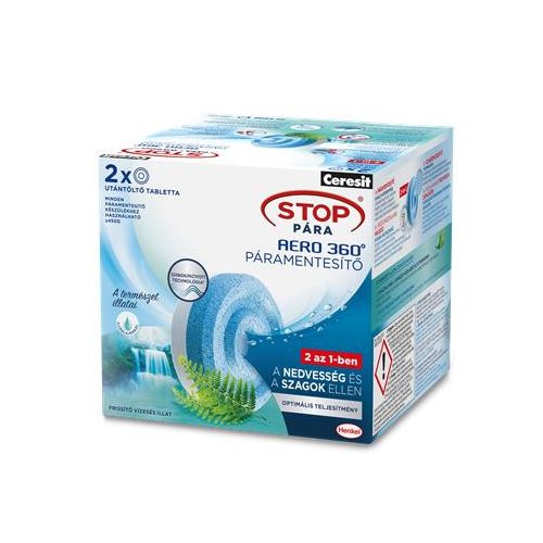 Páramentesítő utántöltő tabletta, HENKEL "Stop Pára Aero", frissítő vízesés