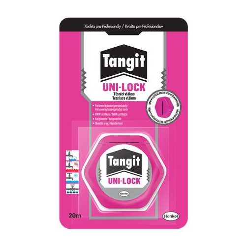 Csőmenettömítő zsinór, 20 m, HENKEL "Tangit Unilock"