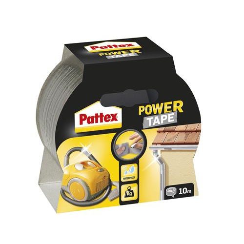Ragasztószalag, 50 mm x 10 m, HENKEL "Pattex Power Tape", ezüst