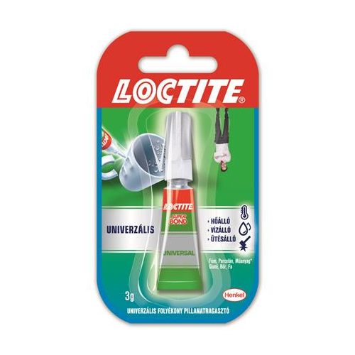 Pillanatragasztó, 3 g, HENKEL "Loctite Super Bond Liquid"