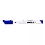 Tábla- és flipchart marker, 1-3 mm, kúpos, KORES "K-Marker", kék