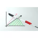 Tábla- és flipchart marker készlet, 1-3 mm kúpos, KORES "K-Marker", 6 különböző szín