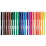 Filctoll készlet, kimosható, KORES "Korellos", 24 különböző szín