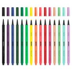 Filctoll készlet, kimosható, KORES "K-beats", 15 különböző szín