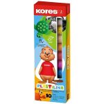 Gyurma, 200 g, 10 szín, KORES "Plastilina"