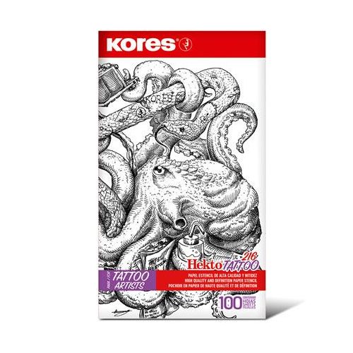 Indigó tetováláshoz, 21,5 x 26,8 cm, KORES "Tattoo", 100 lap