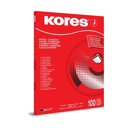 Indigó, A4, gépi, KORES, 100 lap, fekete