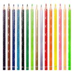 Színes ceruza készlet, háromszögletű, KORES "Kolores Style", 15 különböző szín