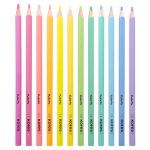 Színes ceruza készlet, háromszögletű, KORES "Kolores Pastel", 12 pasztell szín