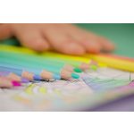 Színes ceruza készlet, háromszögletű, KORES "Kolores Pastel", 12 pasztell szín