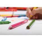 Színes ceruza készlet, háromszögletű, jumbo, 1 hegyezővel, KORES "KOLORES Twist & Turn", 12 különböző szín