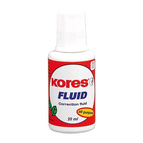 Hibajavító folyadék, oldószeres, 20 ml, KORES "Fluid"