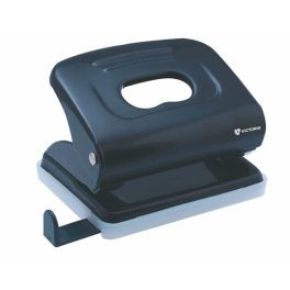   Lyukasztó, kétlyukú, 16 lap, fém, VICTORIA OFFICE, fekete