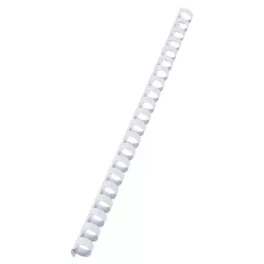 Spirál, műanyag, 12 mm, 56-80 lap, VICTORIA OFFICE, fehér