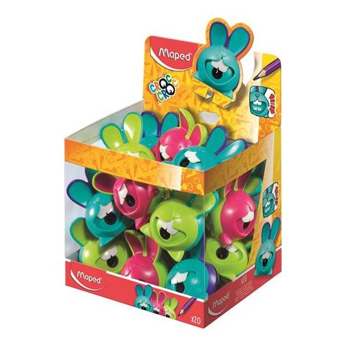 Hegyező display, egylyukú, tartályos, MAPED "Croc Croc Innovation", nyuszi, vegyes színek