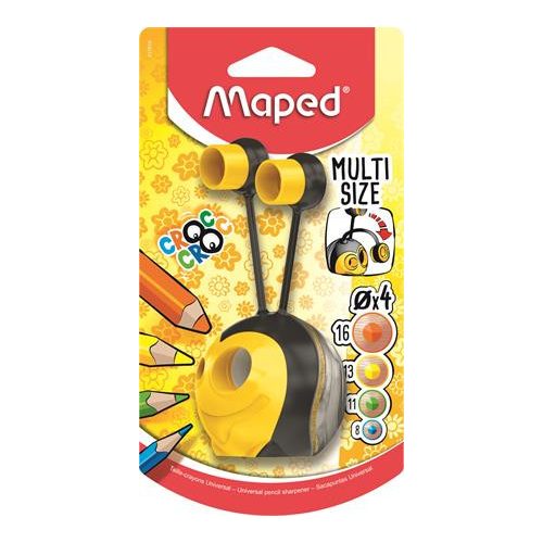 Hegyező, kétlyukú, tartályos, MAPED "Croc Croc", méhecske