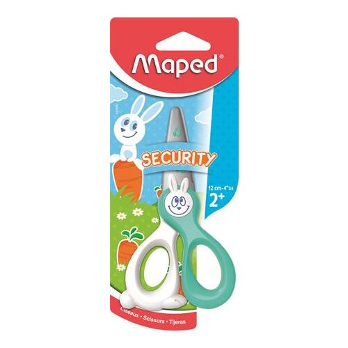 Olló, óvodai, 12 cm, műanyag él, MAPED "Kidi Cut"