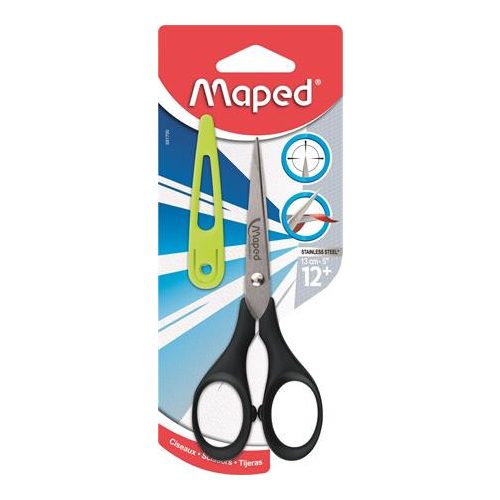 Olló, iskolai, 13 cm, MAPED "Genius"