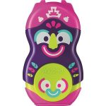 Hegyező és radír, egylyukú, tartályos, MAPED "Fancy", vegyes színek