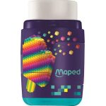 Hegyező és radír, kétlyukú, tartályos, pótradírral, MAPED "Pixel Party Connect"