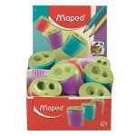 Hegyező display, kétlyukú, tartályos, MAPED "Boogy", vegyes színek