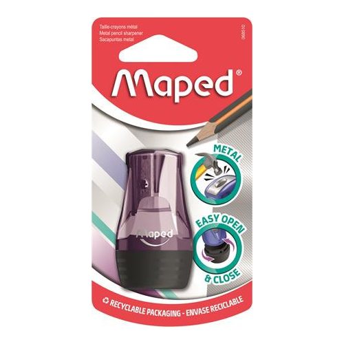 Hegyező, egylyukú, tartályos, MAPED "Tonic", vegyes színek