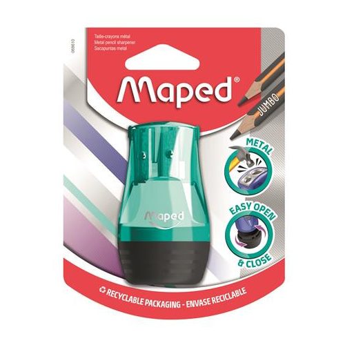 Hegyező, kétlyukú, tartályos, MAPED "Tonic", vegyes színek